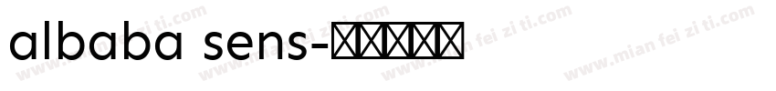 albaba sens字体转换
